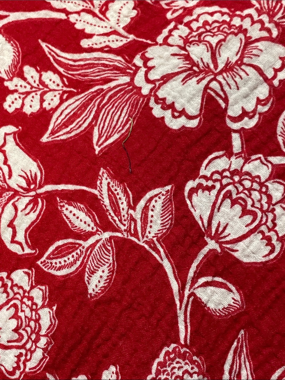 Coldwater Creek Women's Red And White Floral Ruffled Dress. Good Condition. - Picture 7 of 9